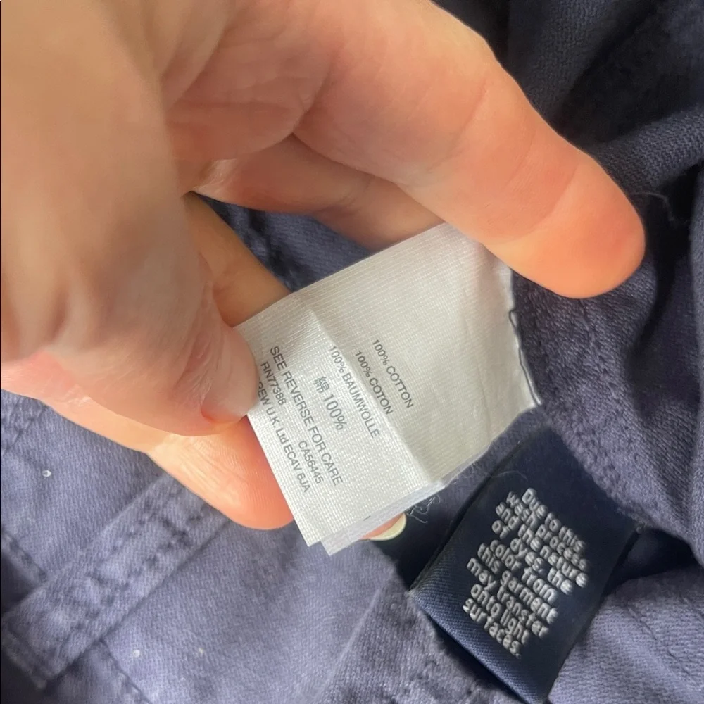 J. Crew Women’s Deep Blue Chino Cargo Pants, 00 size. - Picture 3 of 16